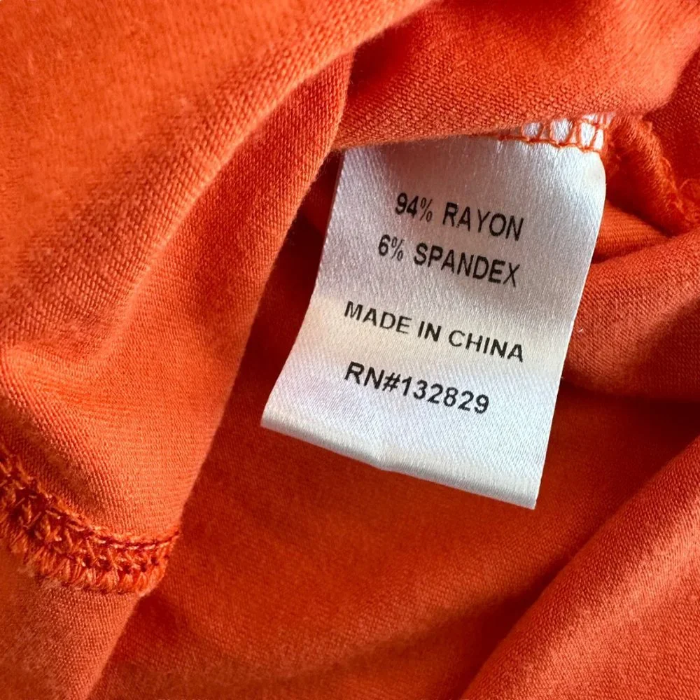 Superdown Revolve Shirt Dress Simona Tee Dress Size Small Orange EUC Soft Chic - Picture 5 of 6